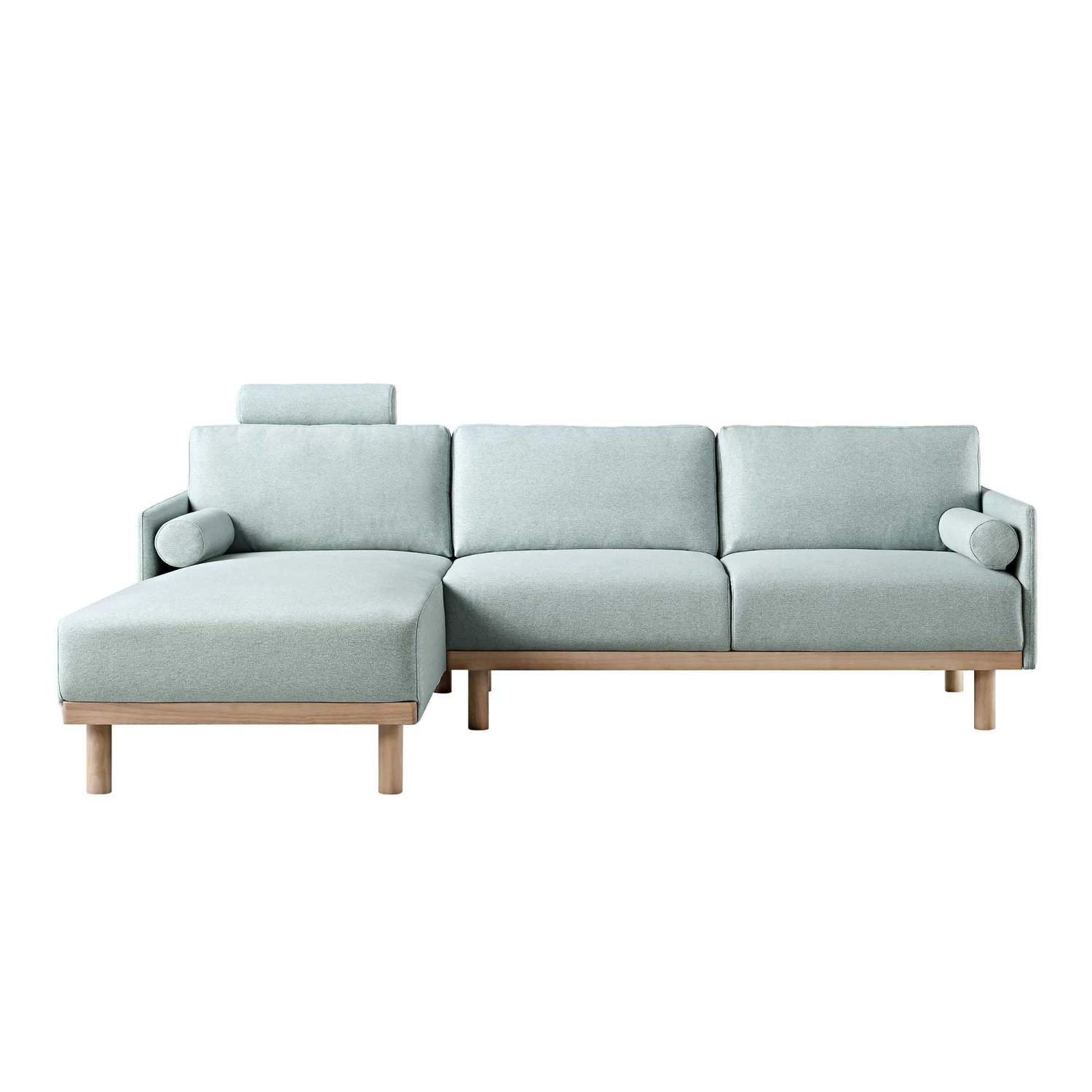 Timber Sage Green Fabric Sofa, Large 3-Seater Chaise Sofa Left Hand Facing 4 Timber Sage Green Fabric Sofa, Large 3-Seater Chaise Sofa Left Hand Facing - Image 4