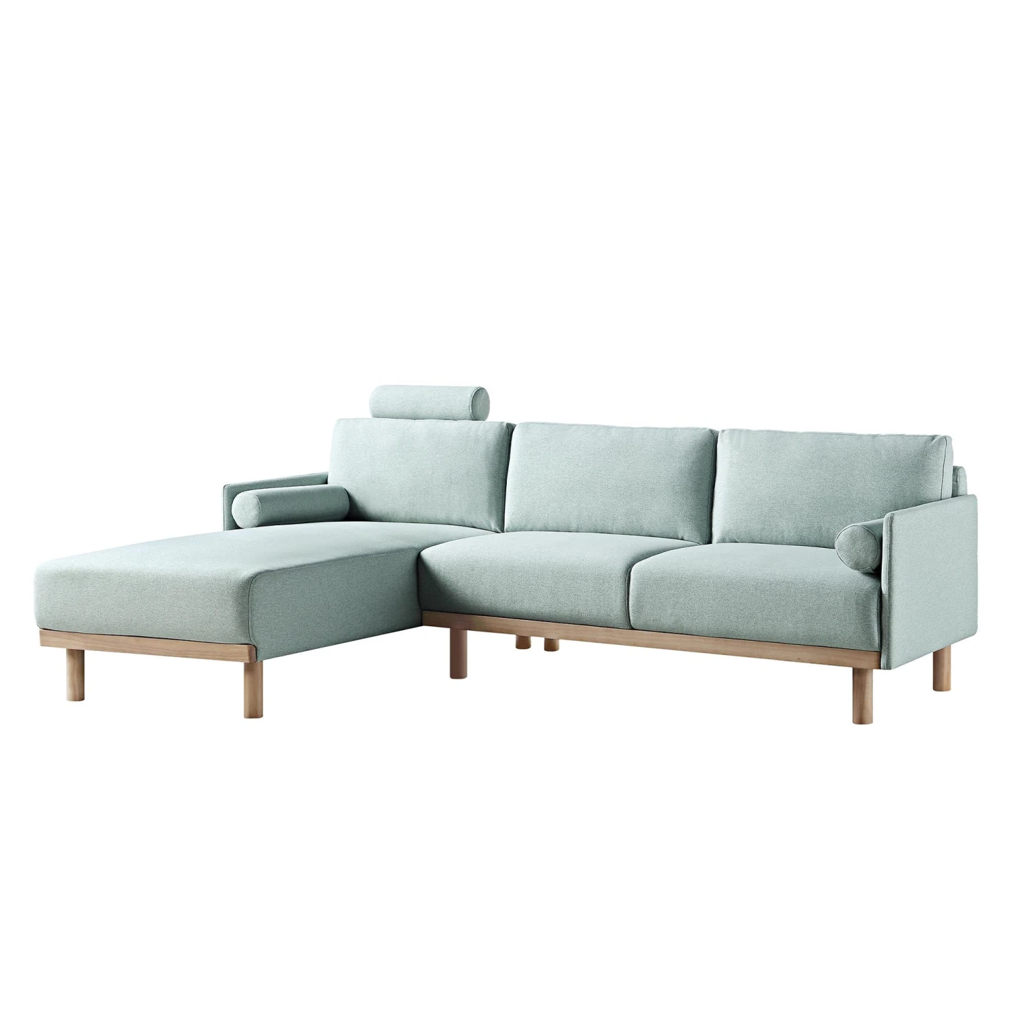 Timber Sage Green Fabric Sofa, Large 3-Seater Chaise Sofa Left Hand Facing 5 Timber Sage Green Fabric Sofa, Large 3-Seater Chaise Sofa Left Hand Facing - Image 5