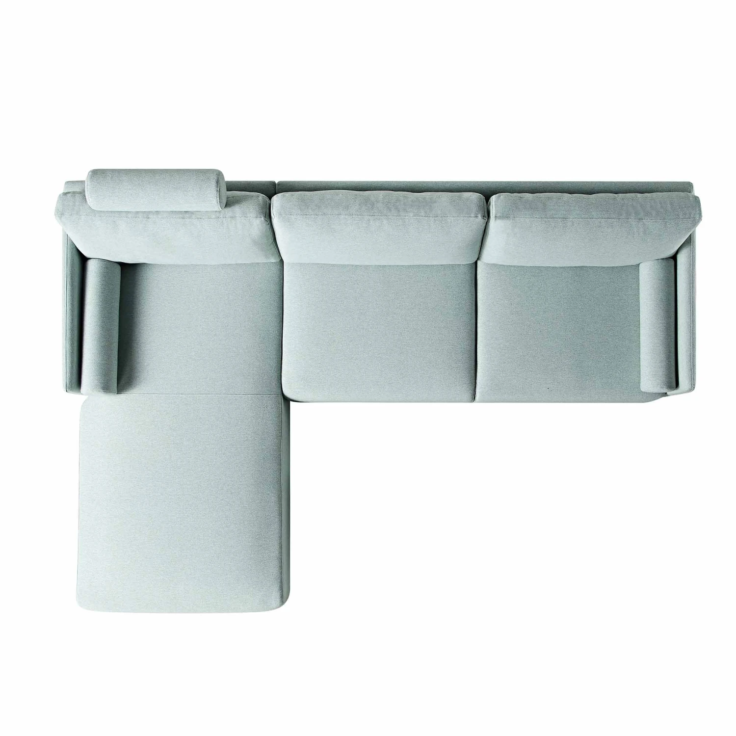 Timber Sage Green Fabric Sofa, Large 3-Seater Chaise Sofa Left Hand Facing 8 Timber Sage Green Fabric Sofa, Large 3-Seater Chaise Sofa Left Hand Facing - Image 8