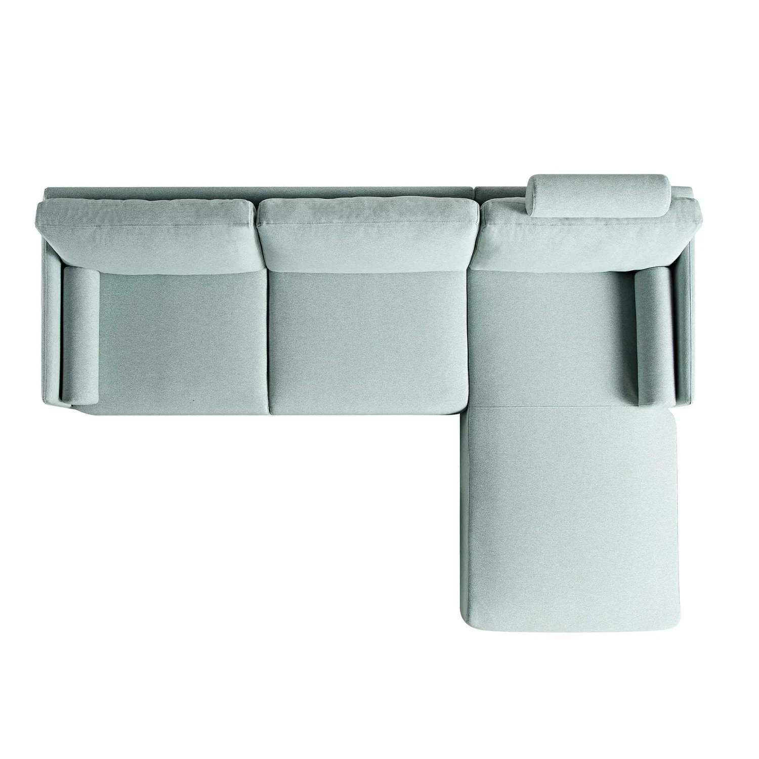 Timber Sage Green Fabric Sofa, Large 3-Seater Chaise Sofa Right Hand Facing 7 Timber Sage Green Fabric Sofa, Large 3-Seater Chaise Sofa Right Hand Facing - Image 7