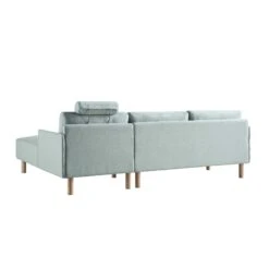 Timber Sage Green Fabric Sofa, Large 3-Seater Chaise Sofa Right Hand Facing 21 Timber Sage Green Fabric Sofa, Large 3-Seater Chaise Sofa Right Hand Facing -Daals Store GCSF 2402 SAGE FAB RIGHT WB6