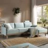 Timber Sage Green Fabric Sofa, Large 3-Seater Chaise Sofa Right Hand Facing -Daals Store GCSF 2402 SAGE FAB RIGHT main
