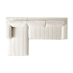 Belsize Beige Boucle Sofa With Wooden Base, Large Chaise Left Hand Facing 19 Belsize Beige Boucle Sofa With Wooden Base, Large Chaise Left Hand Facing -Daals Store GCSF 2404 BEIGE BOU LEFT WB3