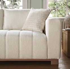 Belsize Beige Boucle Sofa With Wooden Base, Large Chaise Left Hand Facing 15 Belsize Beige Boucle Sofa With Wooden Base, Large Chaise Left Hand Facing -Daals Store GCSF 2404 BEIGE BOU LEFT scene3