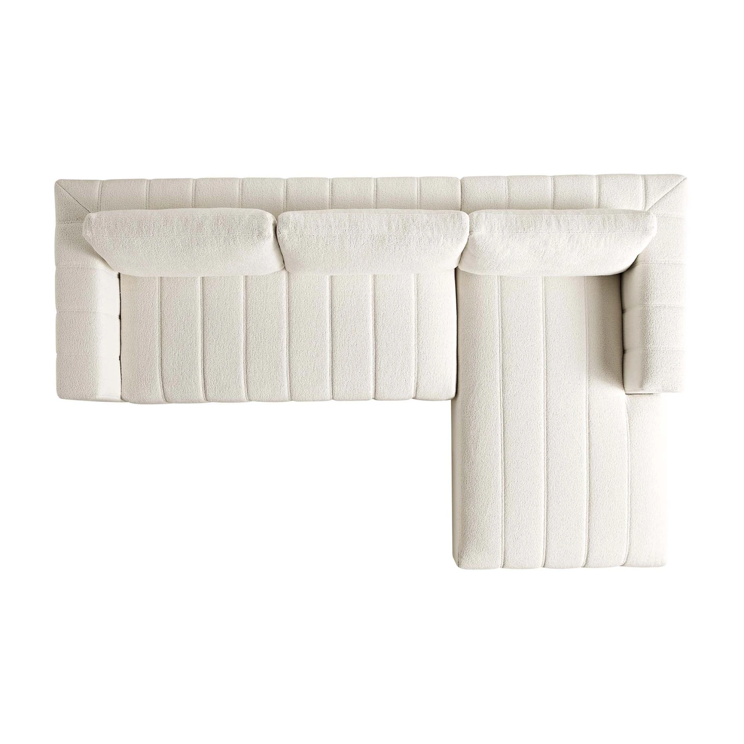 Belsize Beige Boucle Sofa With Wooden Base, Large Chaise Right Hand Facing 7 Belsize Beige Boucle Sofa With Wooden Base, Large Chaise Right Hand Facing - Image 7