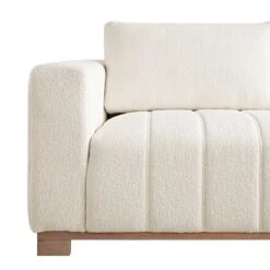 Belsize Beige Boucle Sofa With Wooden Base, Large Chaise Right Hand Facing 22 Belsize Beige Boucle Sofa With Wooden Base, Large Chaise Right Hand Facing -Daals Store GCSF 2404 BEIGE BOU RIGHT detail2