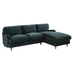 Daphnis Aegean Blue Velvet Sofa, Grande Chaise Sofa Right Hand Facing 17 Daphnis Aegean Blue Velvet Sofa, Grande Chaise Sofa Right Hand Facing -Daals Store GCSF 2443 AEGEAN VEL RIGHT WB2