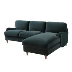Daphnis Aegean Blue Velvet Sofa, Grande Chaise Sofa Right Hand Facing 19 Daphnis Aegean Blue Velvet Sofa, Grande Chaise Sofa Right Hand Facing -Daals Store GCSF 2443 AEGEAN VEL RIGHT WB3