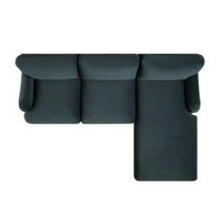 Daphnis Aegean Blue Velvet Sofa, Grande Chaise Sofa Right Hand Facing 20 Daphnis Aegean Blue Velvet Sofa, Grande Chaise Sofa Right Hand Facing -Daals Store GCSF 2443 AEGEAN VEL RIGHT WB4