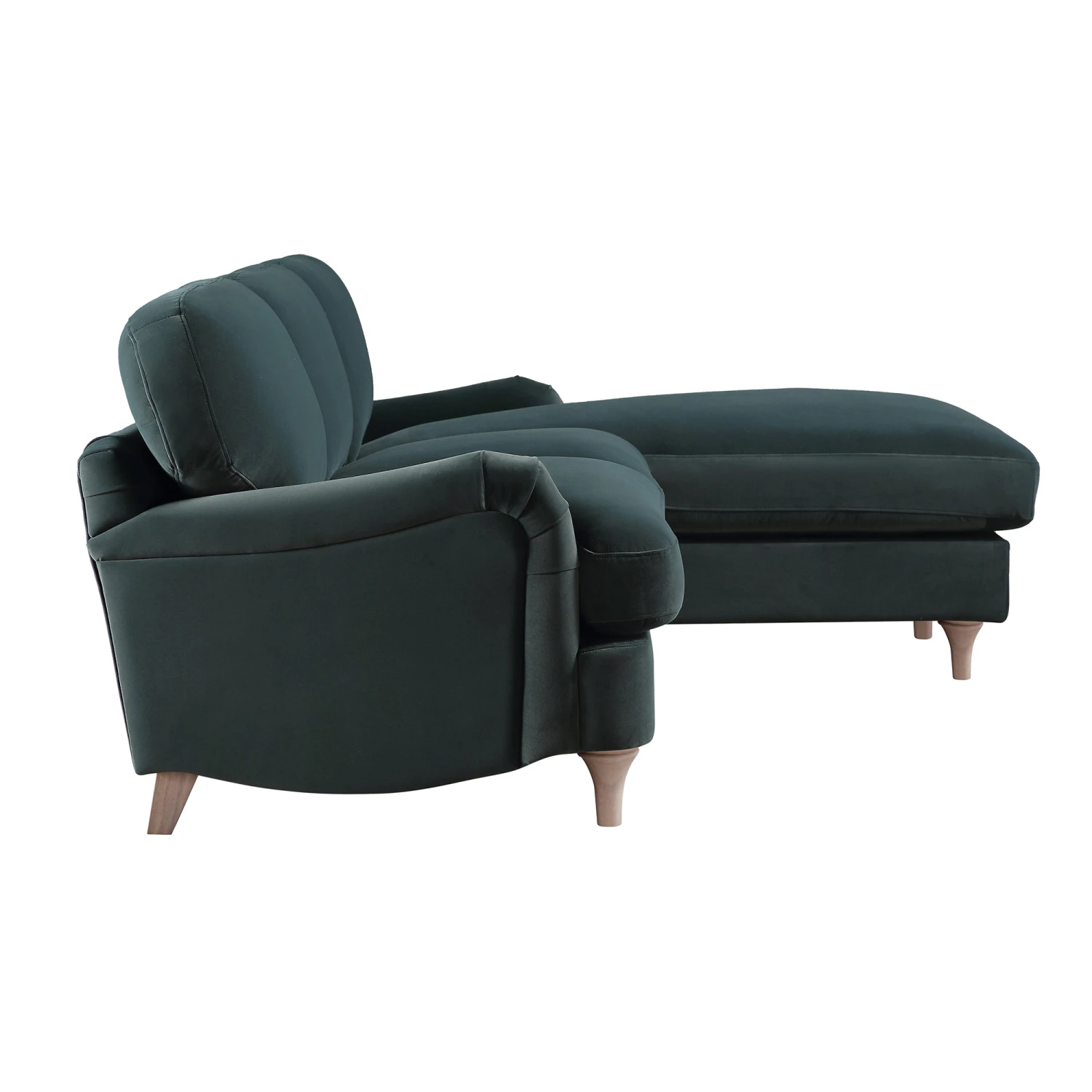 Daphnis Aegean Blue Velvet Sofa, Grande Chaise Sofa Right Hand Facing 10 Daphnis Aegean Blue Velvet Sofa, Grande Chaise Sofa Right Hand Facing - Image 10