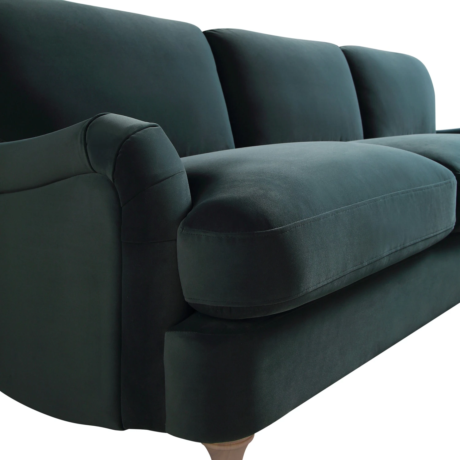 Daphnis Aegean Blue Velvet Sofa, Grande Chaise Sofa Right Hand Facing 11 Daphnis Aegean Blue Velvet Sofa, Grande Chaise Sofa Right Hand Facing - Image 11