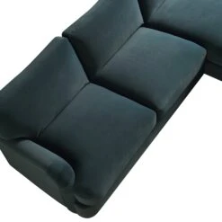 Daphnis Aegean Blue Velvet Sofa, Grande Chaise Sofa Right Hand Facing 23 Daphnis Aegean Blue Velvet Sofa, Grande Chaise Sofa Right Hand Facing -Daals Store GCSF 2443 AEGEAN VEL RIGHT detail2