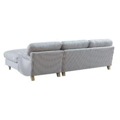 Daphnis Blue Striped Linen Blend Sofa, Grande Chaise Sofa Right Hand Facing 15 Daphnis Blue Striped Linen Blend Sofa, Grande Chaise Sofa Right Hand Facing -Daals Store GCSF 2443 BLUE STRIPE RIGHT WB6