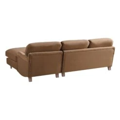 Daphnis Camel Velvet Sofa, Grande Chaise Sofa Right Hand Facing -Daals Store GCSF 2443 CAMEL VEL RIGHT WB6