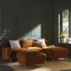 Daphnis Cinnamon Velvet Sofa, Grande Chaise Sofa Right Hand Facing -Daals Store GCSF 2443 CMON VEL RIGHT main