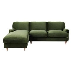 Daphnis Fern Green Velvet Sofa, Grande Chaise Sofa Left Hand Facing 18 Daphnis Fern Green Velvet Sofa, Grande Chaise Sofa Left Hand Facing -Daals Store GCSF 2443 FERN VEL LEFT WB1