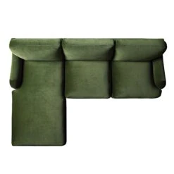 Daphnis Fern Green Velvet Sofa, Grande Chaise Sofa Left Hand Facing 22 Daphnis Fern Green Velvet Sofa, Grande Chaise Sofa Left Hand Facing -Daals Store GCSF 2443 FERN VEL LEFT WB4