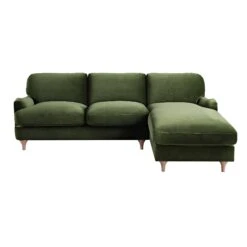 Daphnis Fern Green Velvet Sofa, Grande Chaise Sofa Right Hand Facing 18 Daphnis Fern Green Velvet Sofa, Grande Chaise Sofa Right Hand Facing -Daals Store GCSF 2443 FERN VEL RIGHT WB1