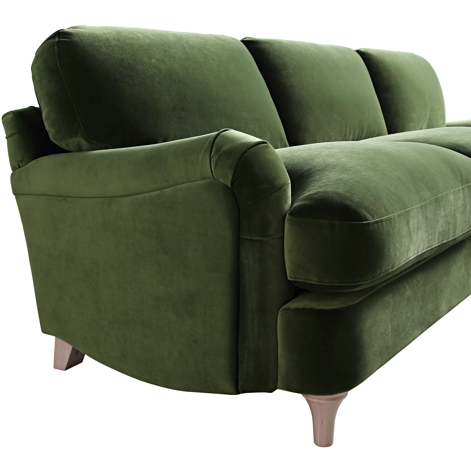 Daphnis Fern Green Velvet Sofa, Grande Chaise Sofa Right Hand Facing 12 Daphnis Fern Green Velvet Sofa, Grande Chaise Sofa Right Hand Facing - Image 12