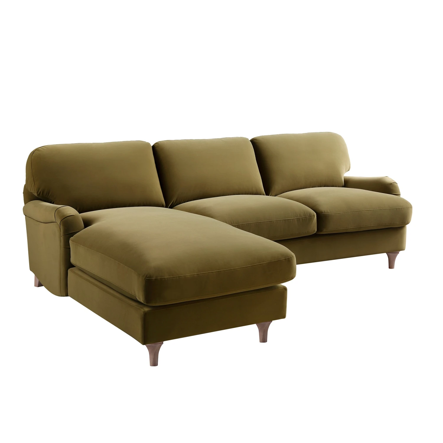 Daphnis Fudge Velvet Sofa, Grande Chaise Sofa Left Hand Facing 9 Daphnis Fudge Velvet Sofa, Grande Chaise Sofa Left Hand Facing - Image 9