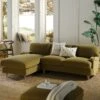 Daphnis Fudge Velvet Sofa, Grande Chaise Sofa Left Hand Facing -Daals Store GCSF 2443 FUDGE VEL LEFT main