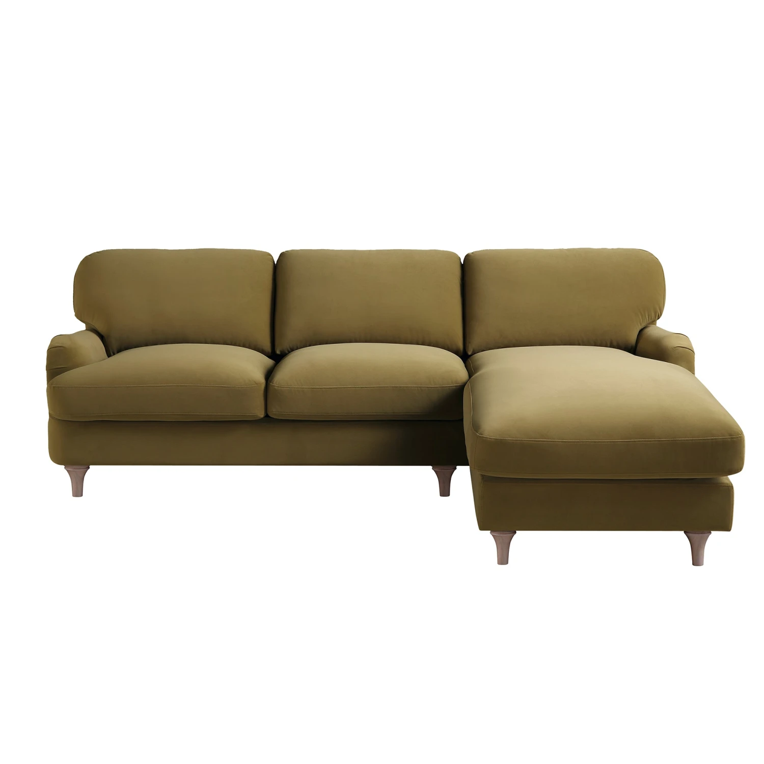 Daphnis Fudge Velvet Sofa, Grande Chaise Sofa Right Hand Facing 5 Daphnis Fudge Velvet Sofa, Grande Chaise Sofa Right Hand Facing - Image 5