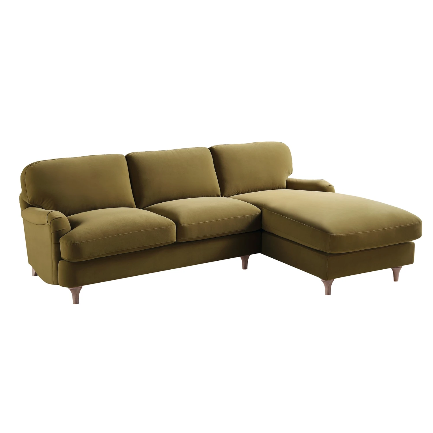 Daphnis Fudge Velvet Sofa, Grande Chaise Sofa Right Hand Facing 6 Daphnis Fudge Velvet Sofa, Grande Chaise Sofa Right Hand Facing - Image 6