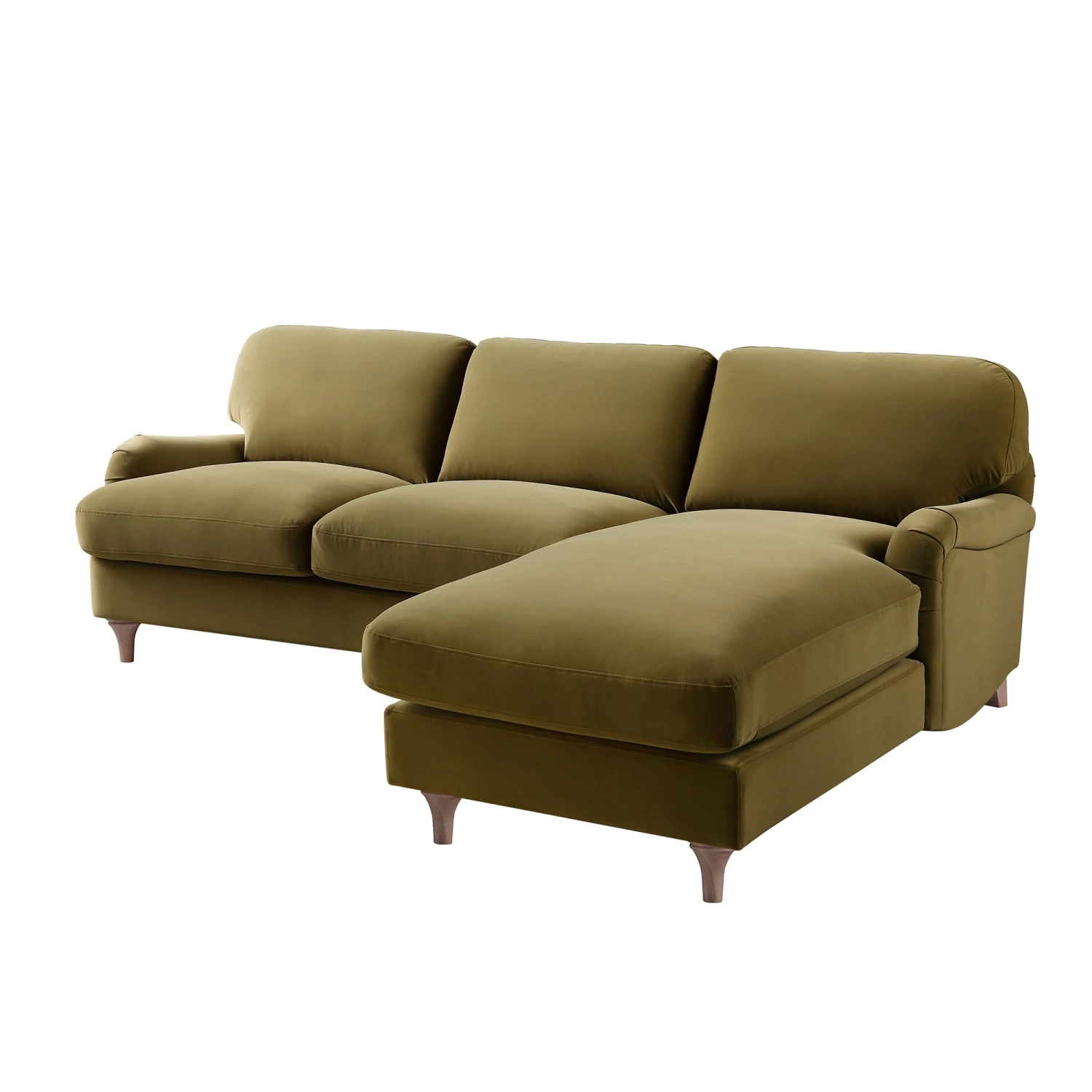 Daphnis Fudge Velvet Sofa, Grande Chaise Sofa Right Hand Facing 9 Daphnis Fudge Velvet Sofa, Grande Chaise Sofa Right Hand Facing - Image 9
