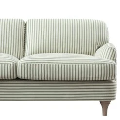 Daphnis Green Striped Linen Blend Sofa, Grande Chaise Sofa Left Hand Facing 18 Daphnis Green Striped Linen Blend Sofa, Grande Chaise Sofa Left Hand Facing -Daals Store GCSF 2443 GREEN STRIPE LEFT detail2