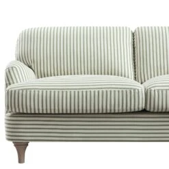 Daphnis Green Striped Linen Blend Sofa, Grande Chaise Sofa Right Hand Facing 18 Daphnis Green Striped Linen Blend Sofa, Grande Chaise Sofa Right Hand Facing -Daals Store GCSF 2443 GREEN STRIPE RIGHT detail2