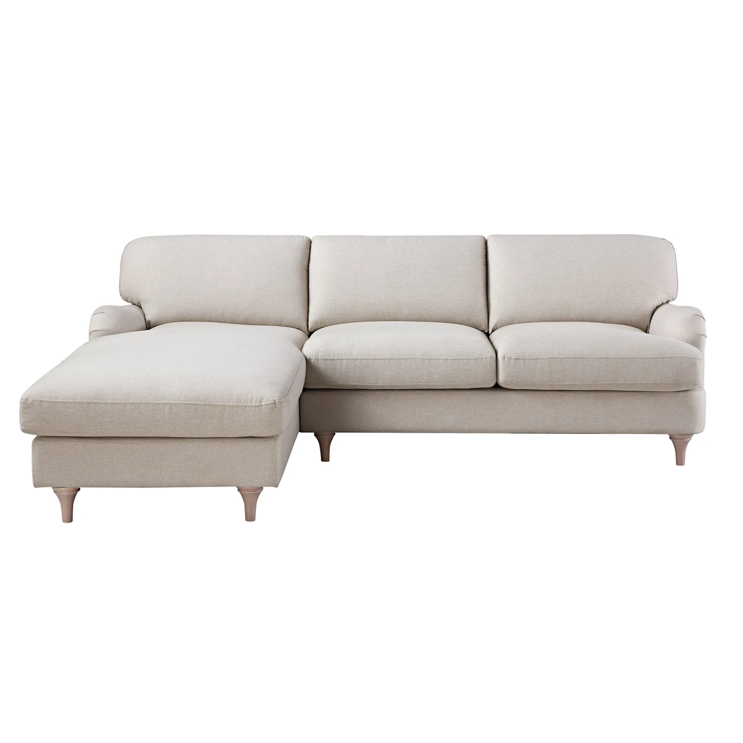 Daphnis Oatmeal Fabric Sofa, Grande Chaise Sofa Left Hand Facing 5 Daphnis Oatmeal Fabric Sofa, Grande Chaise Sofa Left Hand Facing - Image 5