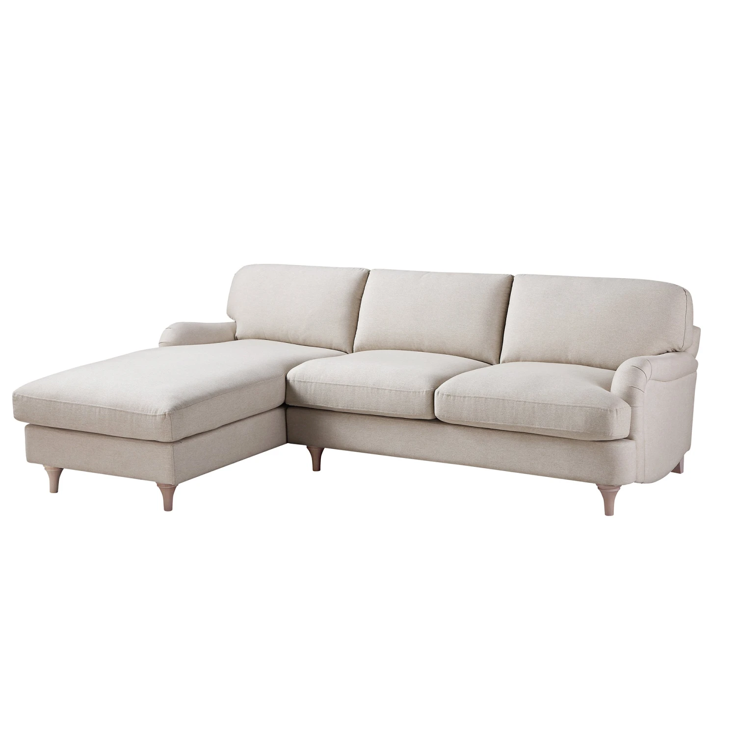 Daphnis Oatmeal Fabric Sofa, Grande Chaise Sofa Left Hand Facing 6 Daphnis Oatmeal Fabric Sofa, Grande Chaise Sofa Left Hand Facing - Image 6