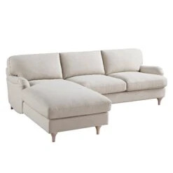 Daphnis Oatmeal Fabric Sofa, Grande Chaise Sofa Left Hand Facing 23 Daphnis Oatmeal Fabric Sofa, Grande Chaise Sofa Left Hand Facing -Daals Store GCSF 2443 OAT FAB LEFT WB5