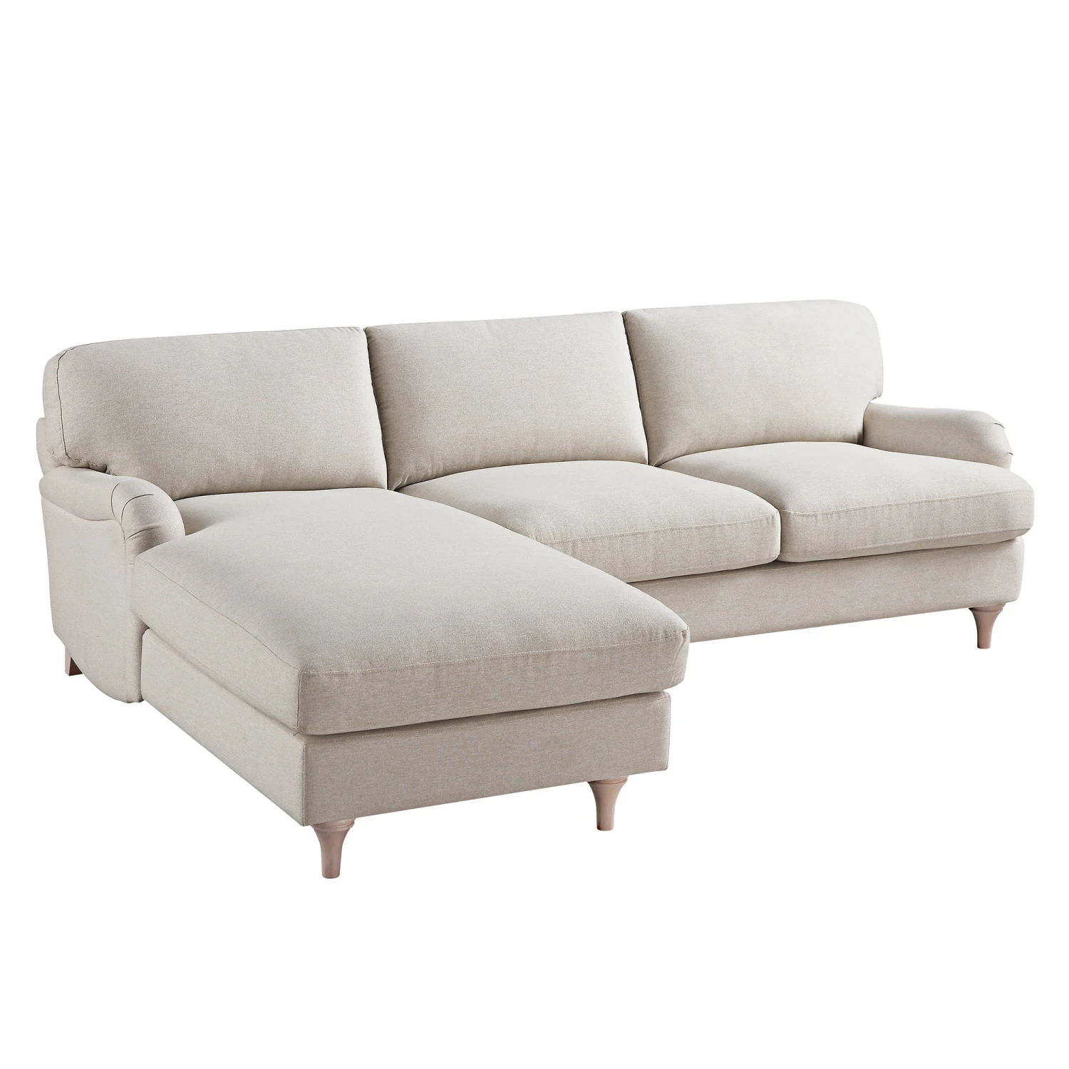 Daphnis Oatmeal Fabric Sofa, Grande Chaise Sofa Left Hand Facing 10 Daphnis Oatmeal Fabric Sofa, Grande Chaise Sofa Left Hand Facing - Image 10