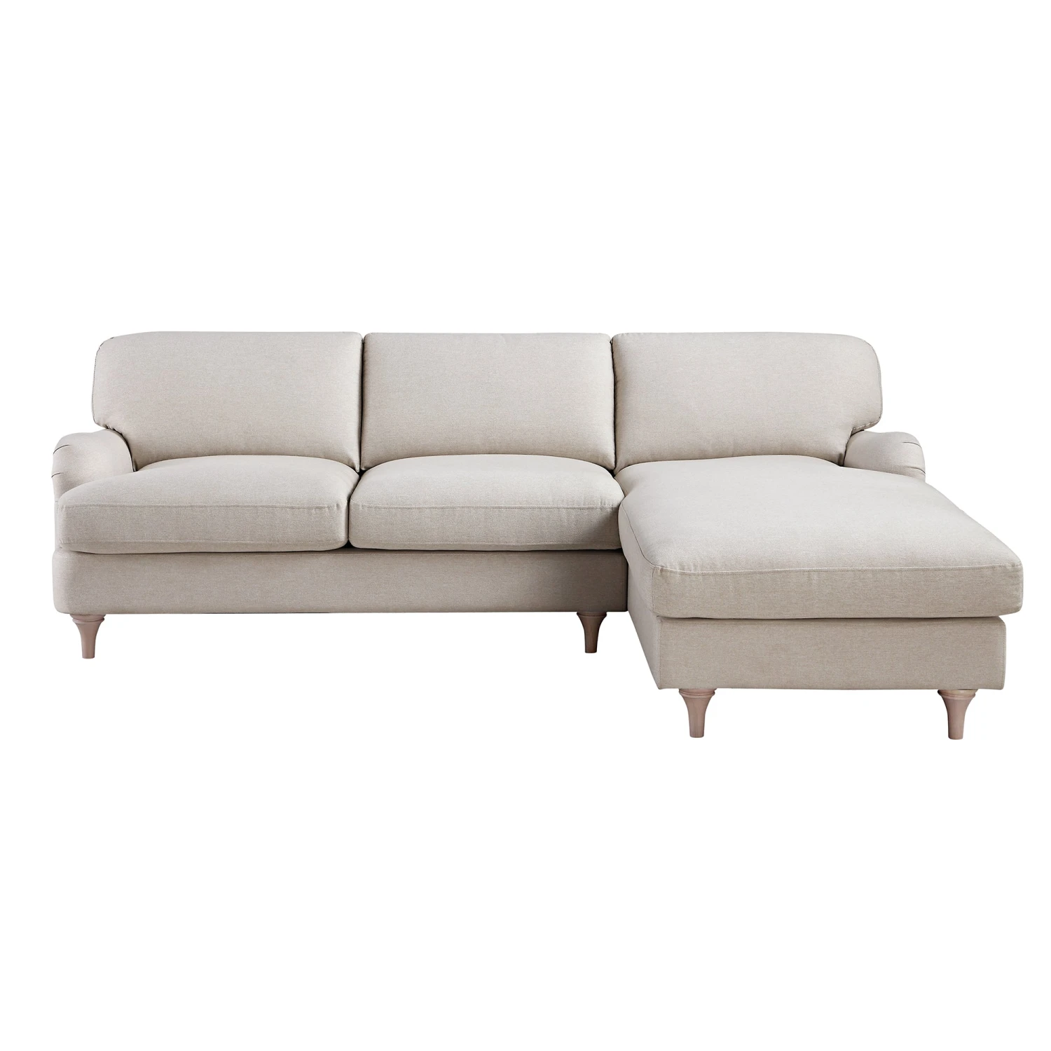 Daphnis Oatmeal Fabric Sofa, Grande Chaise Sofa Right Hand Facing 4 Daphnis Oatmeal Fabric Sofa, Grande Chaise Sofa Right Hand Facing - Image 4