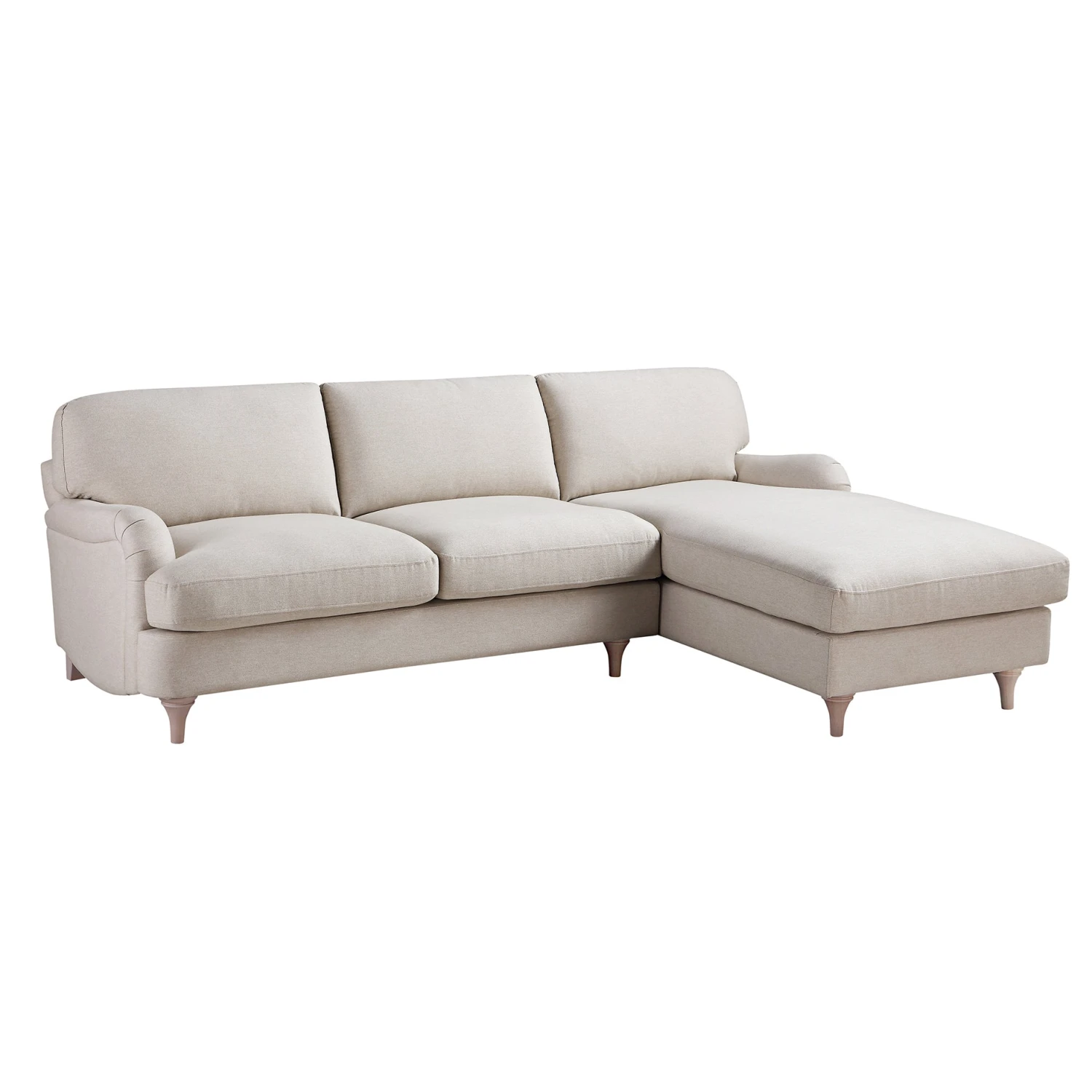 Daphnis Oatmeal Fabric Sofa, Grande Chaise Sofa Right Hand Facing 5 Daphnis Oatmeal Fabric Sofa, Grande Chaise Sofa Right Hand Facing - Image 5