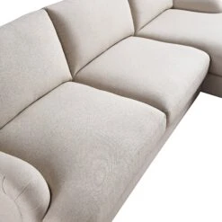 Daphnis Oatmeal Fabric Sofa, Grande Chaise Sofa Right Hand Facing 24 Daphnis Oatmeal Fabric Sofa, Grande Chaise Sofa Right Hand Facing -Daals Store GCSF 2443 OAT FAB RIGHT detail2