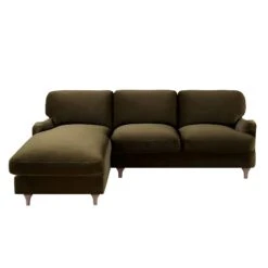 Daphnis Seaweed Velvet Sofa, Grande Chaise Sofa Left Hand Facing -Daals Store GCSF 2443 SWEED VEL LEFT WB1