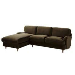 Daphnis Seaweed Velvet Sofa, Grande Chaise Sofa Left Hand Facing -Daals Store GCSF 2443 SWEED VEL LEFT WB2