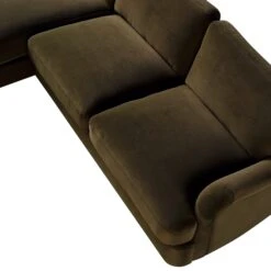 Daphnis Seaweed Velvet Sofa, Grande Chaise Sofa Left Hand Facing -Daals Store GCSF 2443 SWEED VEL LEFT detail1