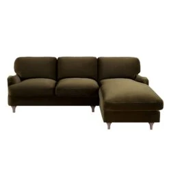 Daphnis Seaweed Velvet Sofa, Grande Chaise Sofa Right Hand Facing -Daals Store GCSF 2443 SWEED VEL RIGHT WB1