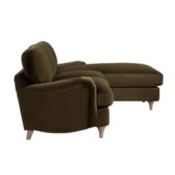 Daphnis Seaweed Velvet Sofa, Grande Chaise Sofa Right Hand Facing -Daals Store GCSF 2443 SWEED VEL RIGHT WB3