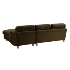 Daphnis Seaweed Velvet Sofa, Grande Chaise Sofa Right Hand Facing -Daals Store GCSF 2443 SWEED VEL RIGHT WB6
