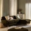 Daphnis Seaweed Velvet Sofa, Grande Chaise Sofa Right Hand Facing -Daals Store GCSF 2443 SWEED VEL RIGHT main