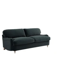 Daphnis Aegean Blue Velvet Sofa Bed, Large 3-Seater -Daals Store GCSF 2603 AEGEAN VEL 3ST GIF