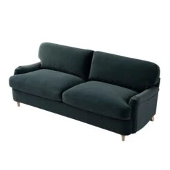 Daphnis Aegean Blue Velvet Sofa Bed, Large 3-Seater -Daals Store GCSF 2603 AEGEAN VEL 3ST WB5