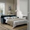 Daphnis Aegean Blue Velvet Sofa Bed, Large 3-Seater -Daals Store GCSF 2603 AEGEAN VEL 3ST main