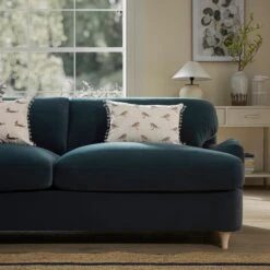 Daphnis Aegean Blue Velvet Sofa Bed, Large 3-Seater -Daals Store GCSF 2603 AEGEAN VEL 3ST scene5