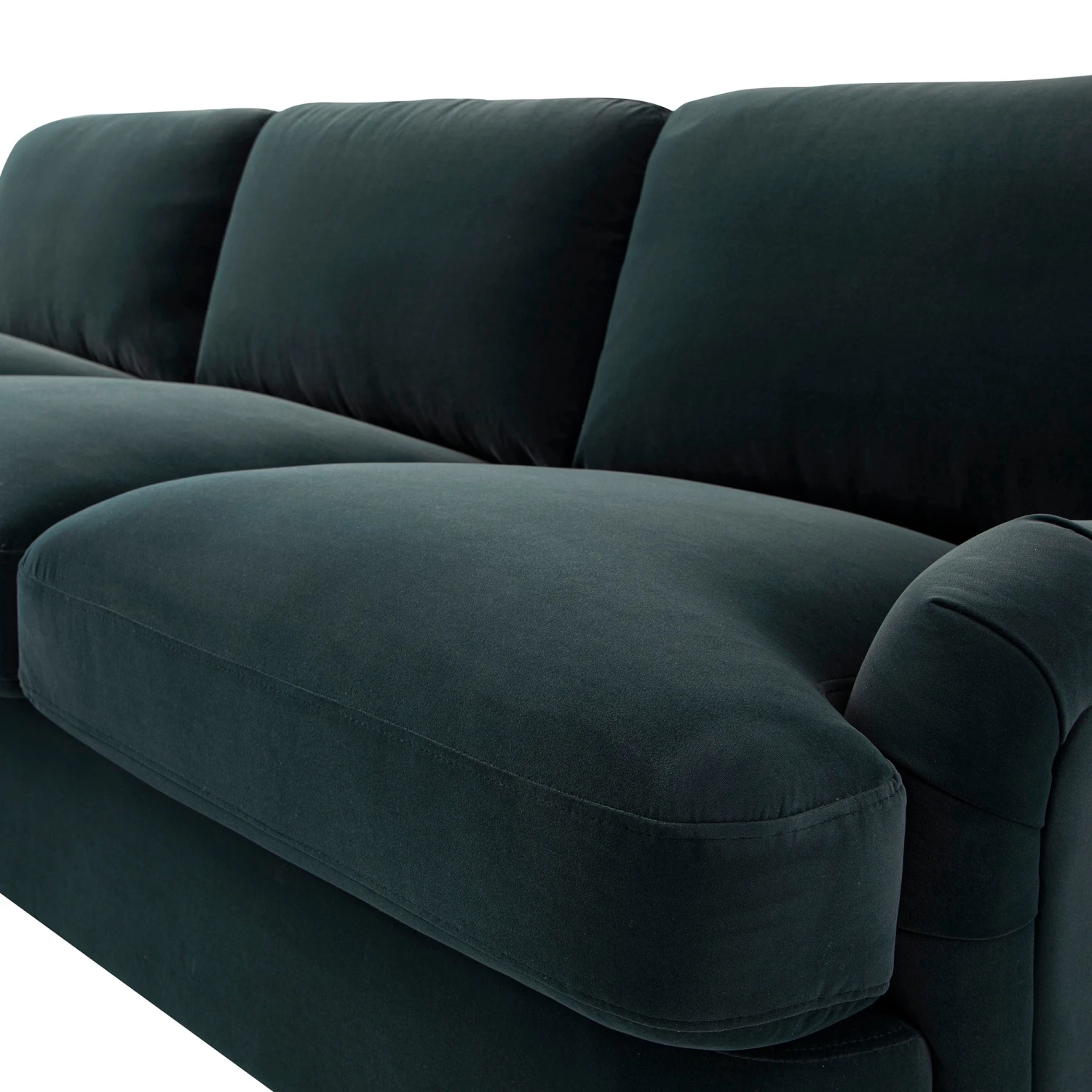 Daphnis Aegean Blue Velvet Sofa Bed, Grande Chaise Left Hand Facing 10 Daphnis Aegean Blue Velvet Sofa Bed, Grande Chaise Left Hand Facing - Image 10