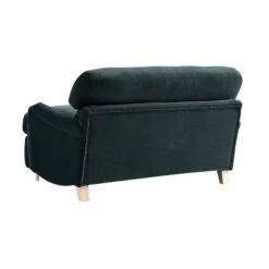 Daphnis Aegean Blue Velvet Sofa Bed, Loveseat -Daals Store GCSF 2603 AEGEAN VEL LOVESEAT WB6